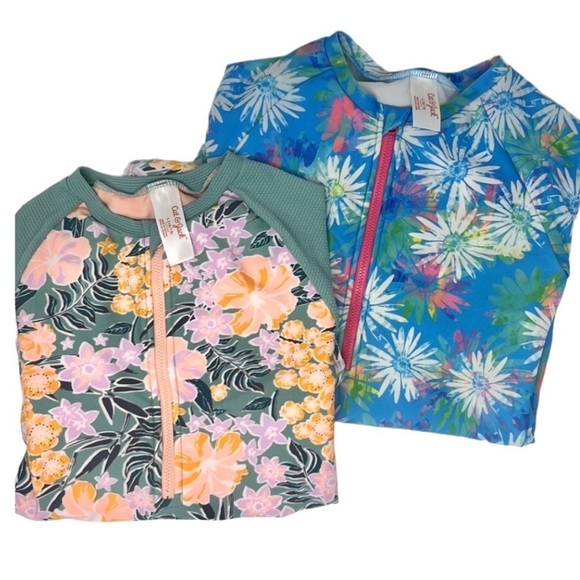 Cat & Jack Other - Girl’s long sleeve Swimsuit bundle Large (10/12)